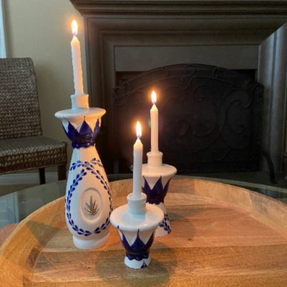 Set of three Clase Azul repurposed candle holders. - Picture 2 of 5